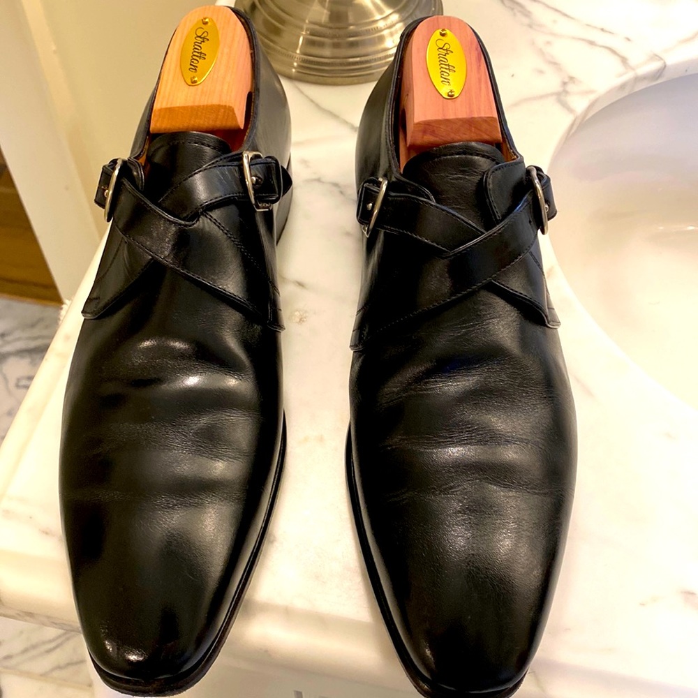 Paul Stuart Galante Black Calf